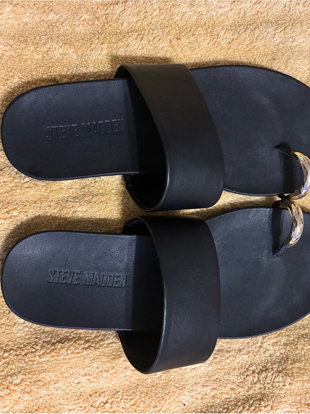 Steve Madden Women’s Black Slide Sandals